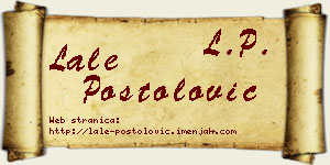Lale Postolović vizit kartica